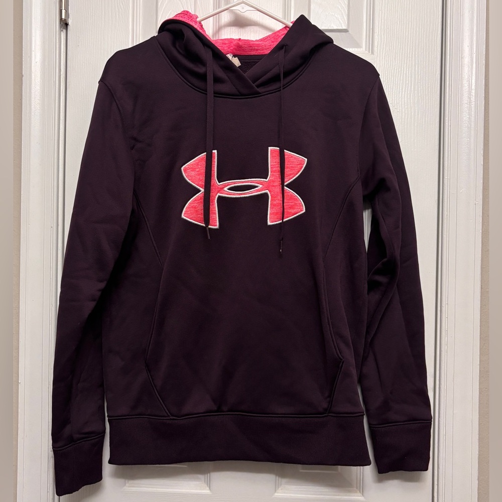 Under Armour Storm ColdGear Semi-Fitted Hoodie Teal Blue XS